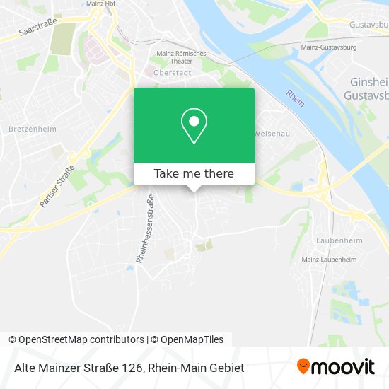 Карта Alte Mainzer Straße 126