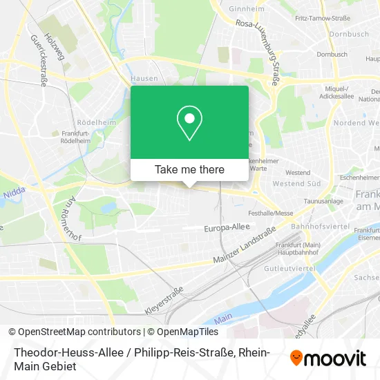 Карта Theodor-Heuss-Allee / Philipp-Reis-Straße