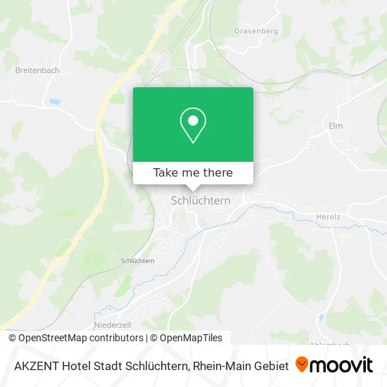 Карта AKZENT Hotel Stadt Schlüchtern
