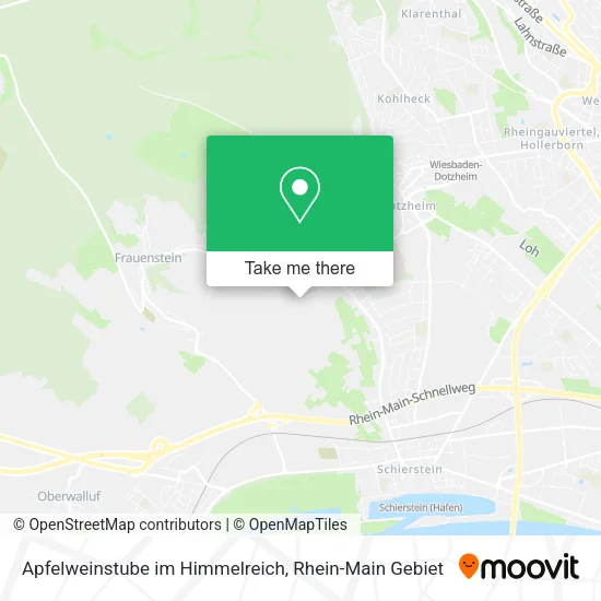 Карта Apfelweinstube im Himmelreich