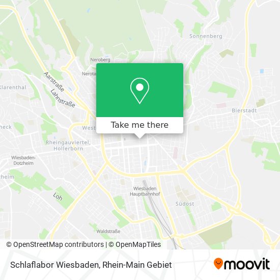 Schlaflabor Wiesbaden map