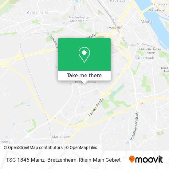Карта TSG 1846 Mainz- Bretzenheim