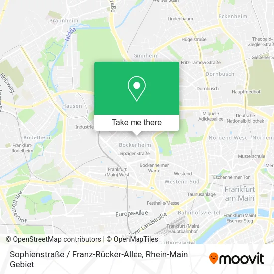 Карта Sophienstraße / Franz-Rücker-Allee