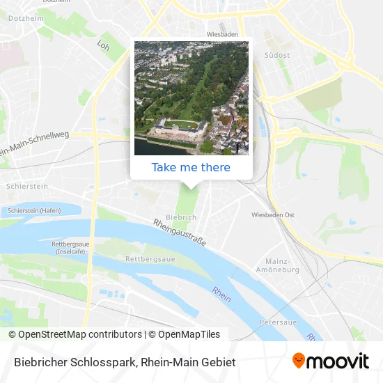 Карта Biebricher Schlosspark