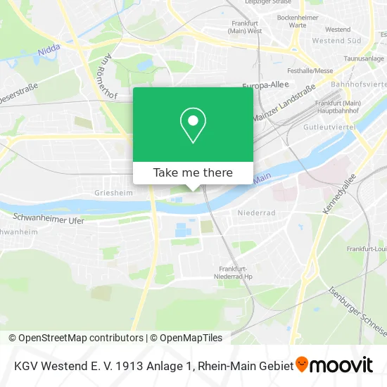 Карта KGV Westend E. V. 1913 Anlage 1