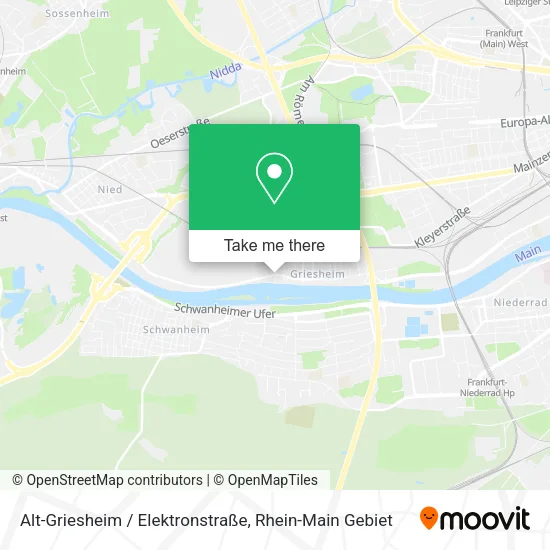 Карта Alt-Griesheim / Elektronstraße