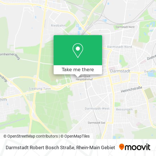 Darmstadt Robert Bosch Straße map