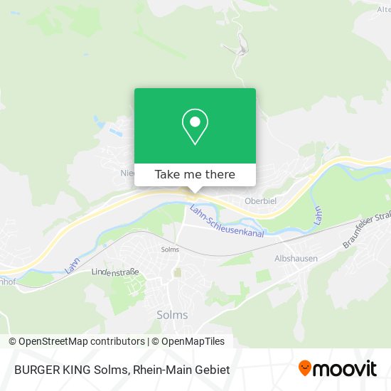 BURGER KING Solms map