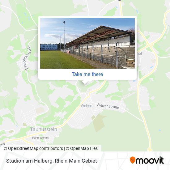 Stadion am Halberg map