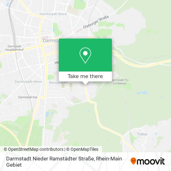 Darmstadt Nieder Ramstädter Straße map