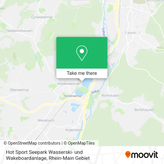 Карта Hot Sport Seepark Wasserski- und Wakeboardanlage