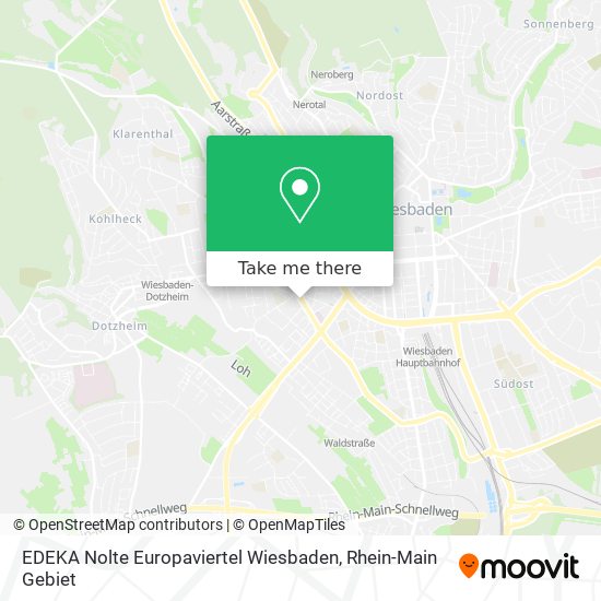 EDEKA Nolte Europaviertel Wiesbaden map