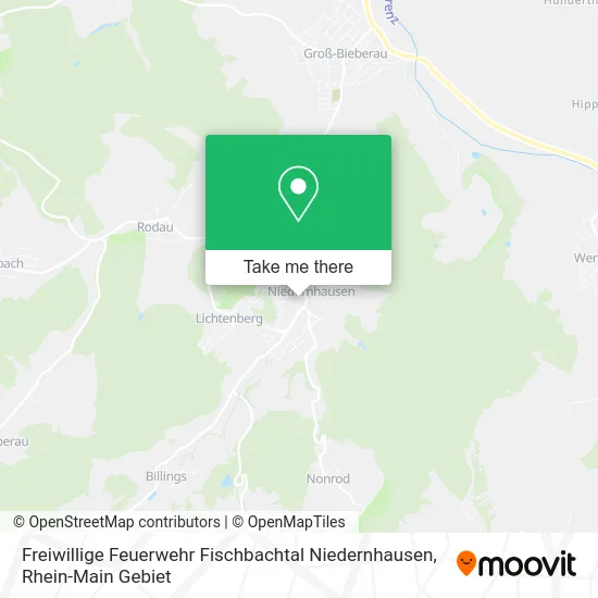 Карта Freiwillige Feuerwehr Fischbachtal Niedernhausen