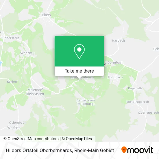 Карта Hilders Ortsteil Oberbernhards