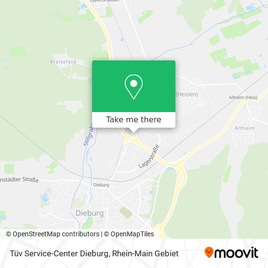 Tüv Service-Center Dieburg map