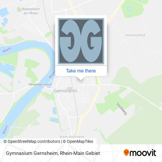 Gymnasium Gernsheim map