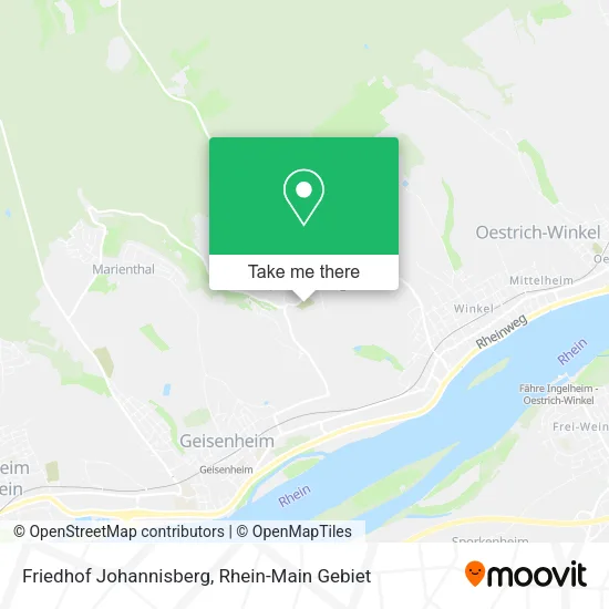 Friedhof Johannisberg map