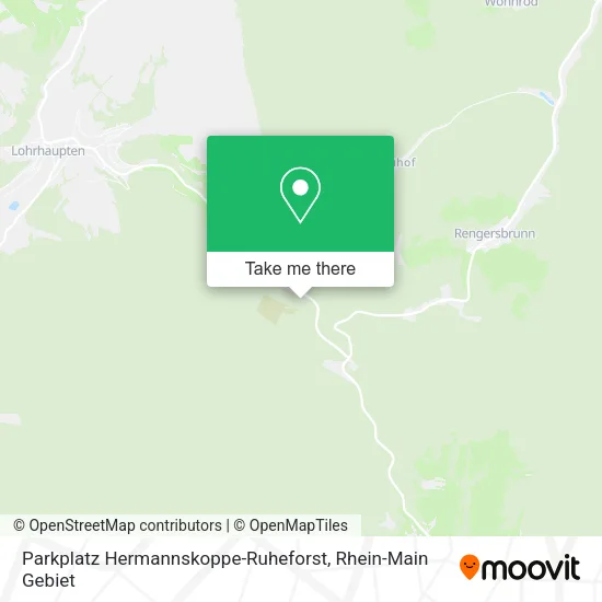 Карта Parkplatz Hermannskoppe-Ruheforst