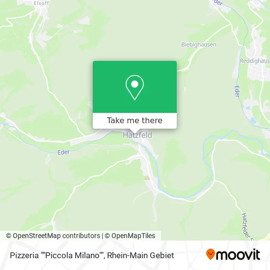 Карта Pizzeria ""Piccola Milano""