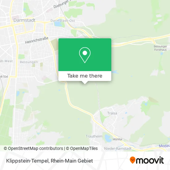 Карта Klippstein-Tempel