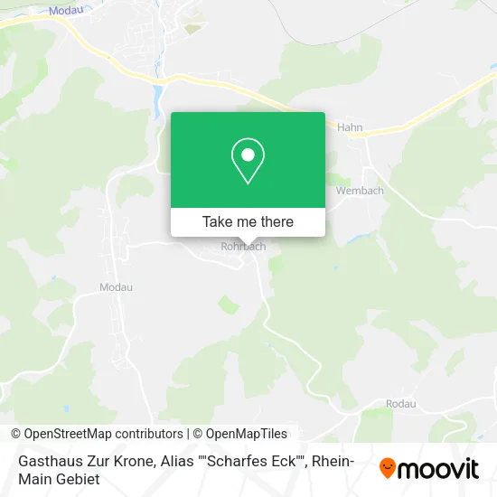 Карта Gasthaus Zur Krone, Alias ""Scharfes Eck""