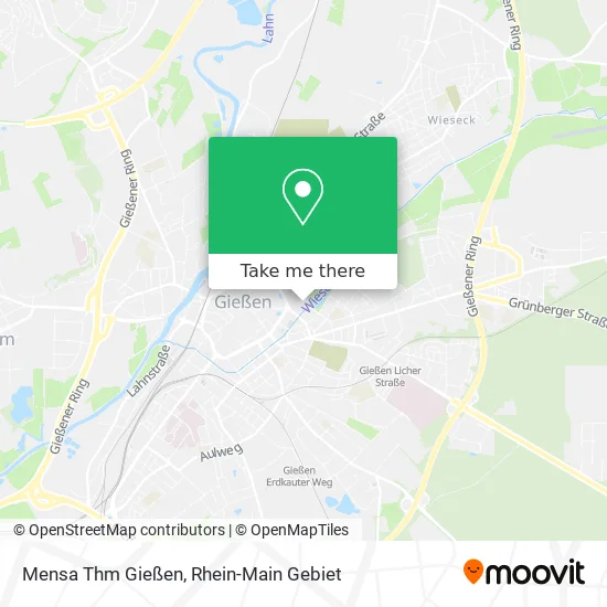 Карта Mensa Thm Gießen