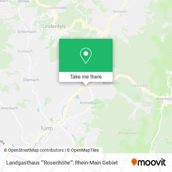 Карта Landgasthaus ""Rosenhöhe""