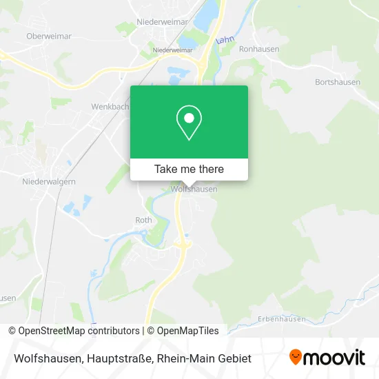 Карта Wolfshausen, Hauptstraße