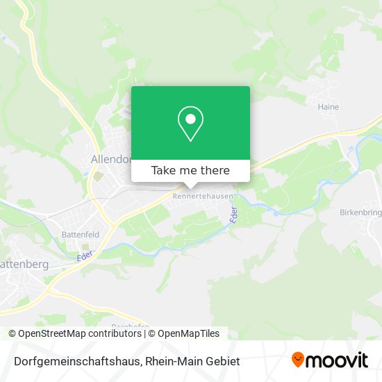 Dorfgemeinschaftshaus map