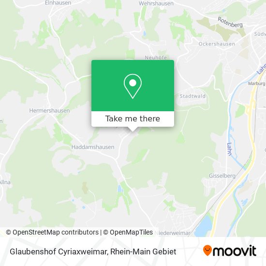 Glaubenshof Cyriaxweimar map