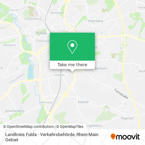 Карта Landkreis Fulda - Verkehrsbehörde