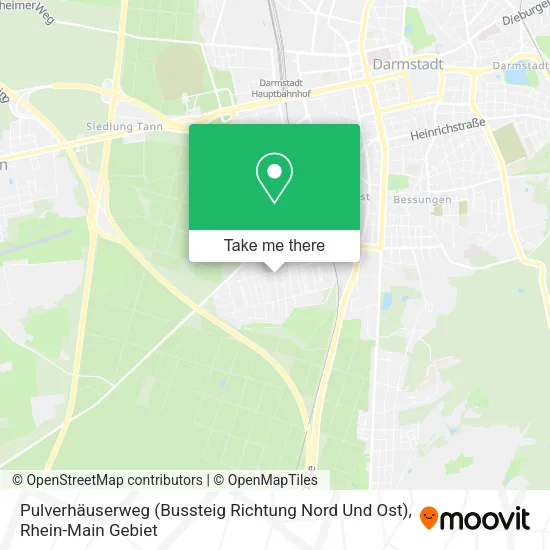 Карта Pulverhäuserweg (Bussteig Richtung Nord Und Ost)