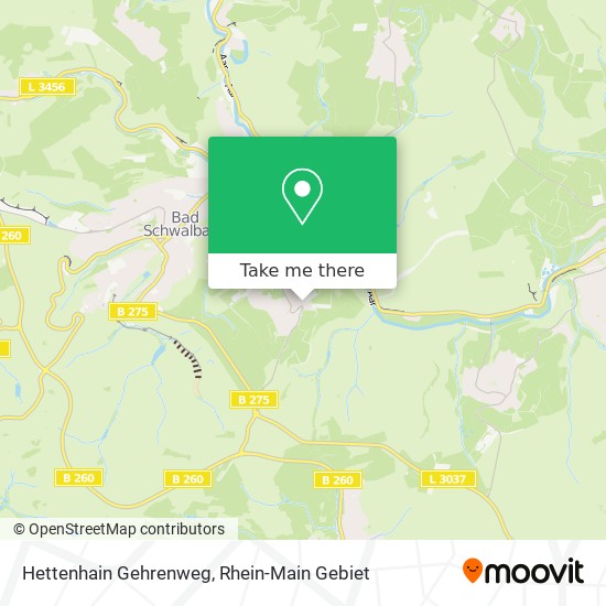 Hettenhain Gehrenweg map