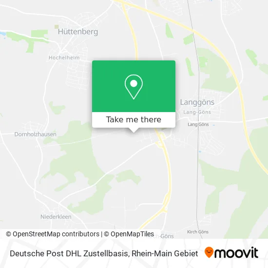 Карта Deutsche Post DHL Zustellbasis