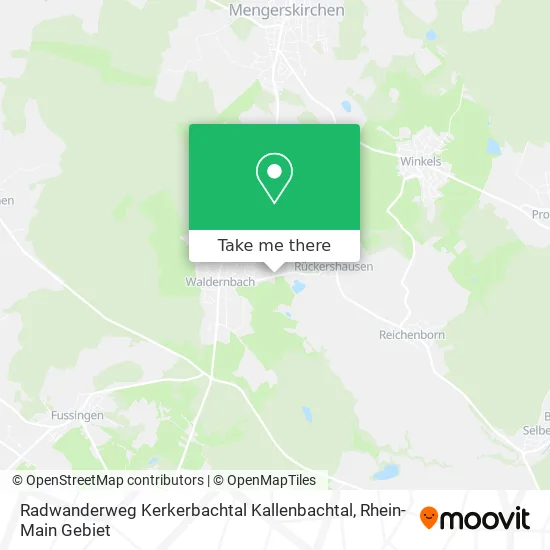 Карта Radwanderweg Kerkerbachtal Kallenbachtal