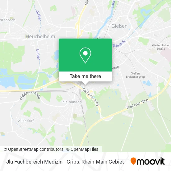 Карта Jlu Fachbereich Medizin - Grips