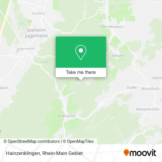Карта Hainzenklingen