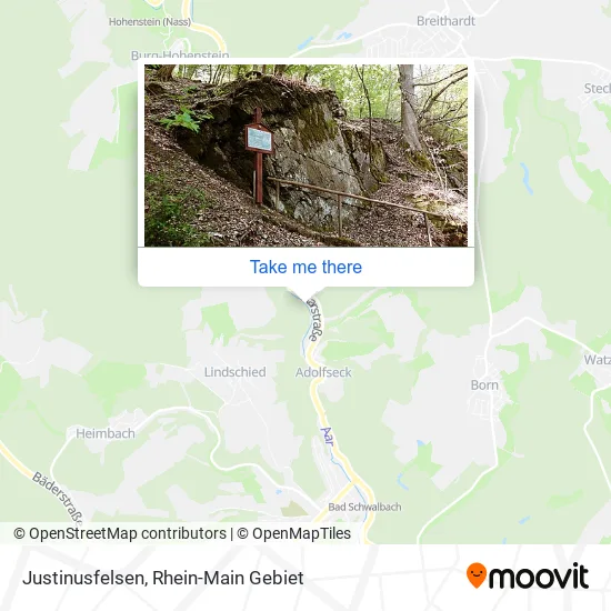 Карта Justinusfelsen