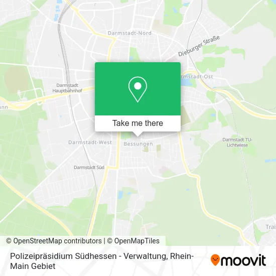 Polizeipräsidium Südhessen - Verwaltung map
