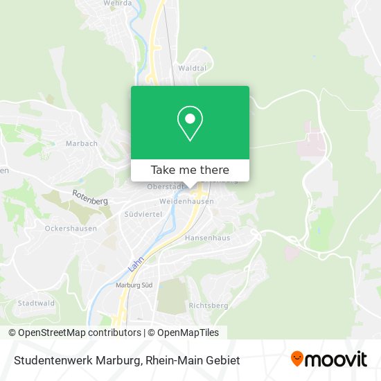 Studentenwerk Marburg map