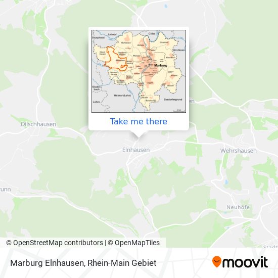 Marburg Elnhausen map