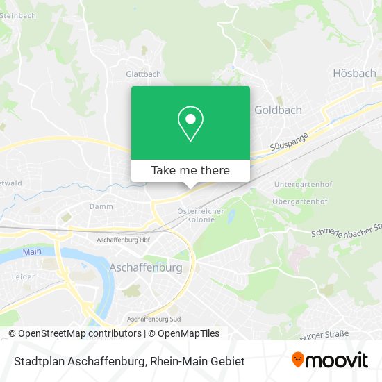 Карта Stadtplan Aschaffenburg