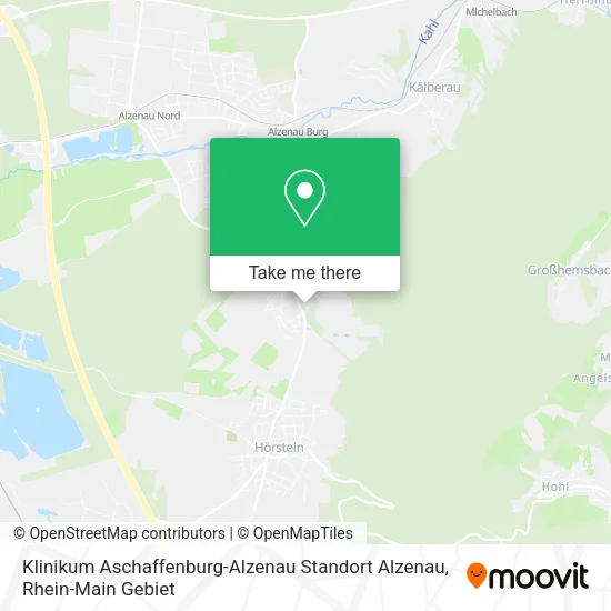 Карта Klinikum Aschaffenburg-Alzenau Standort Alzenau
