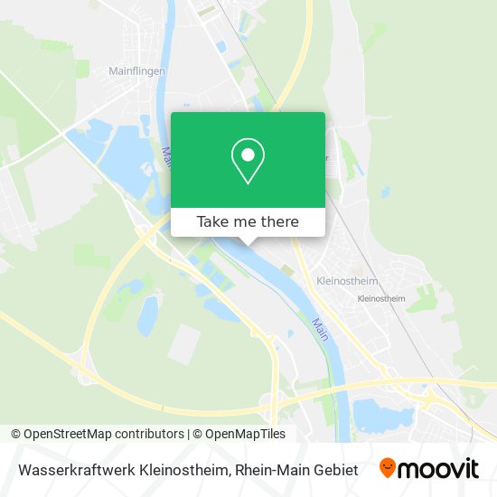 Wasserkraftwerk Kleinostheim map