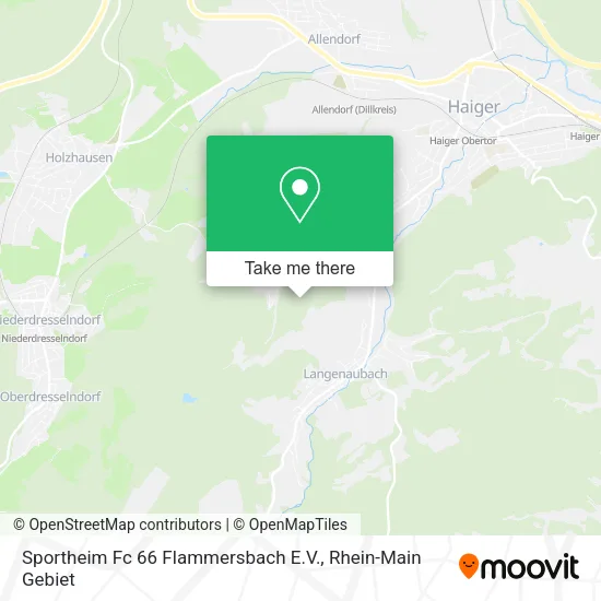 Карта Sportheim Fc 66 Flammersbach E.V.