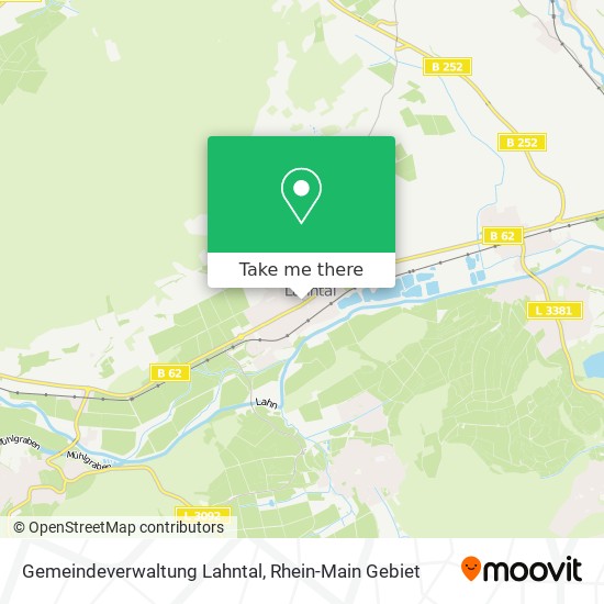 how to get to gemeindeverwaltung lahntal in marburg biedenkopf by train subway or s bahn