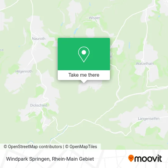 Windpark Springen map