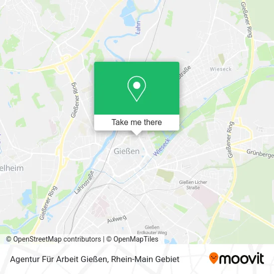 Карта Agentur Für Arbeit Gießen