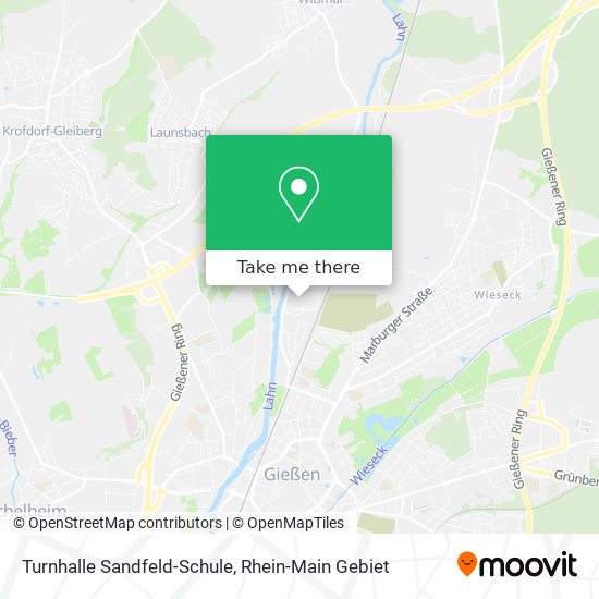 Turnhalle Sandfeld-Schule map