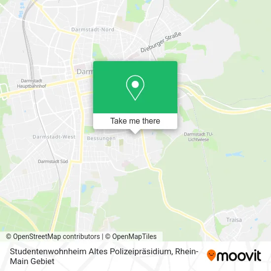 Карта Studentenwohnheim Altes Polizeipräsidium